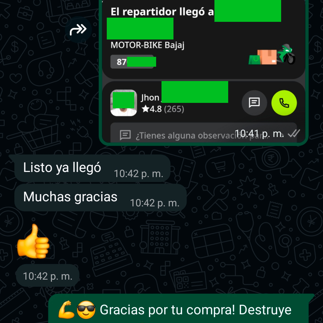Pedido entregado